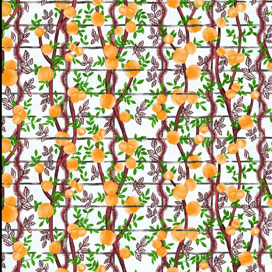 Garden Party Wallpaper (Non-Woven) - Orangerie