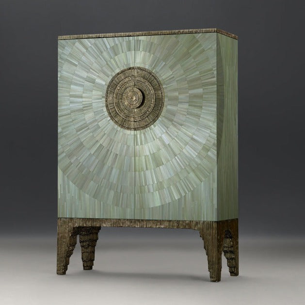 Amadeo Cabinet - Celadon Straw