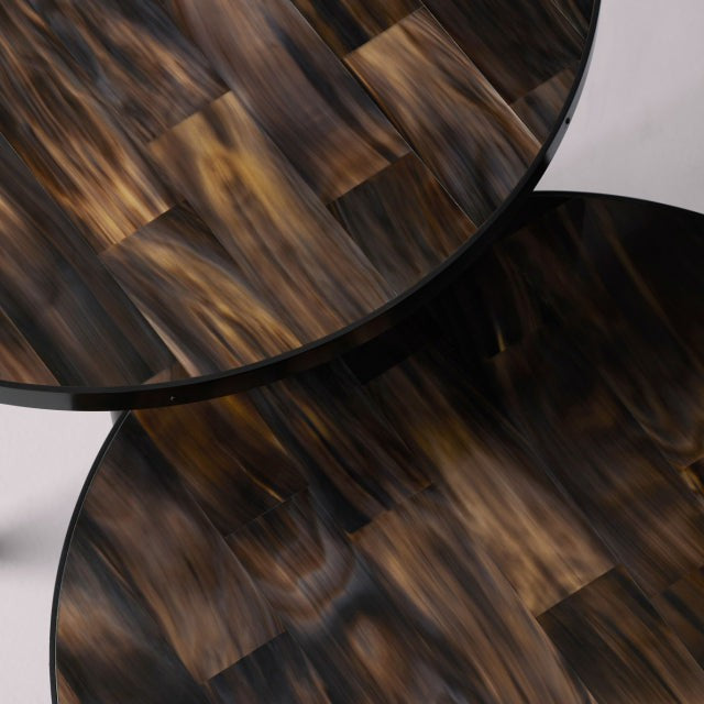 Ammonite Side Table, Low - Horn