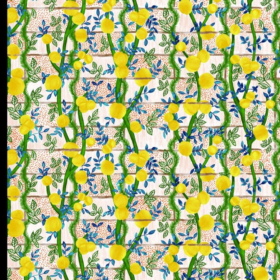 Garden Party Wallpaper (Non-Woven) - Fruit Punch