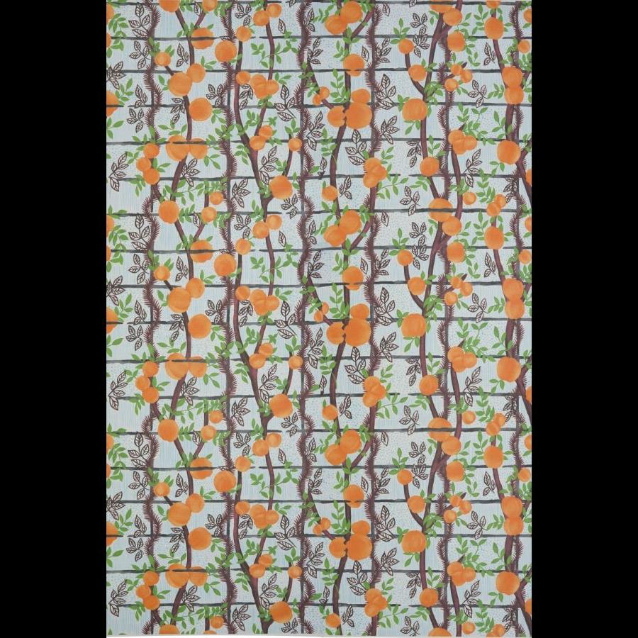 Garden Party Wallpaper (Sisal grasscloth) - Orangerie