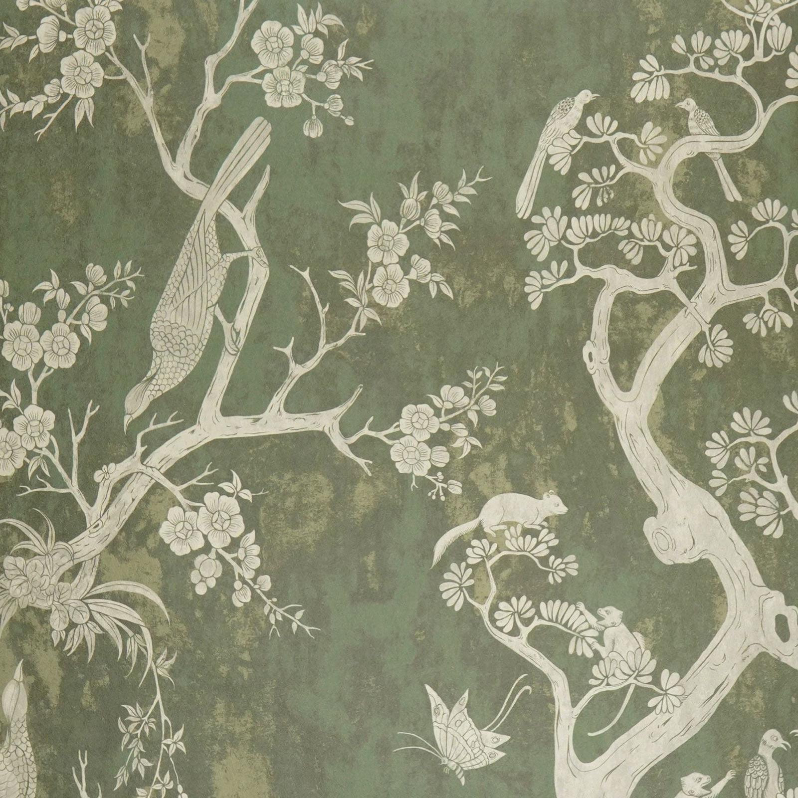 Aran Mural - Antique Green
