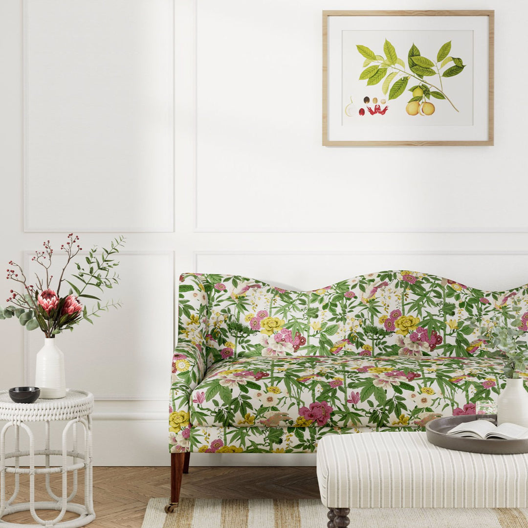 Bamboo & Bird - China Blue / Lotus Pink