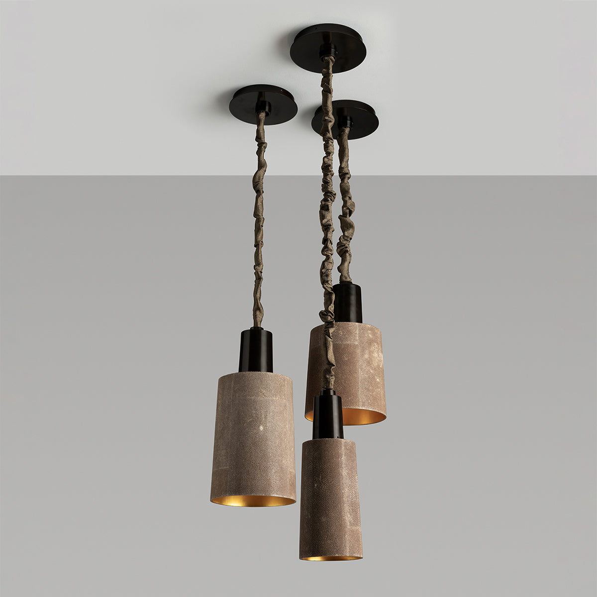 Chime Pendant Lamp, Large - Natural Chocolate