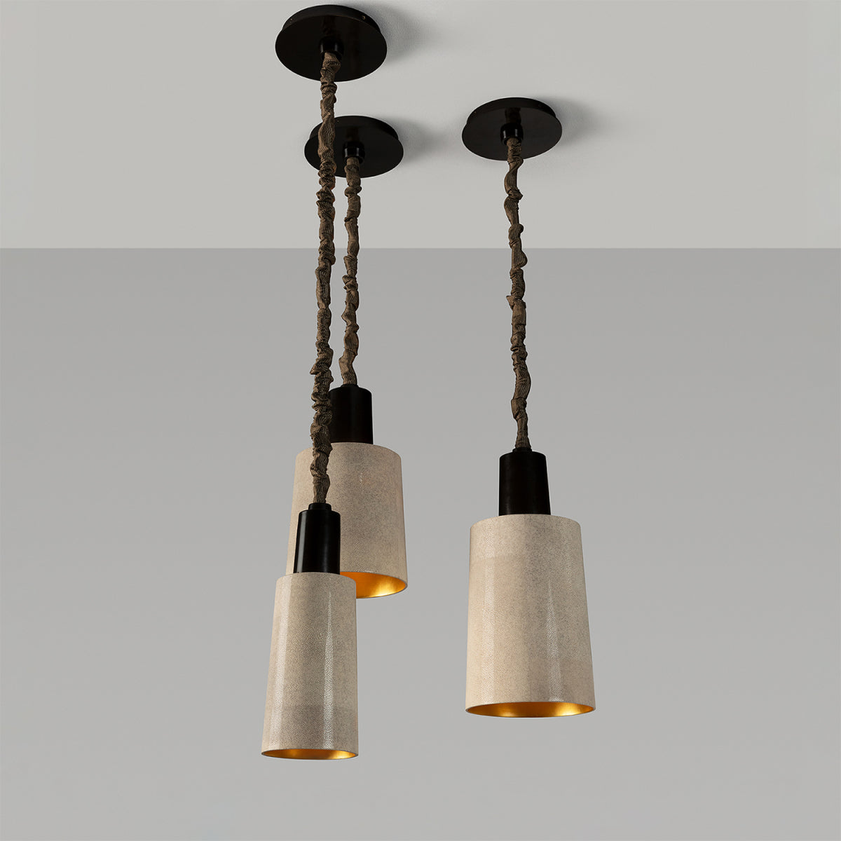 Chime Pendant Lamp, Large - Natural Speckle