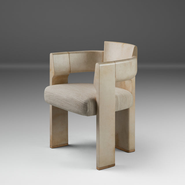 Dais Spot Chair, Natural Parchment