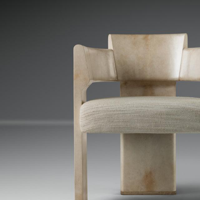 Dais Spot Chair, Natural Parchment