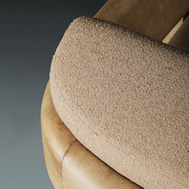 Dais Lounge Chair, Russet Brown Parchment