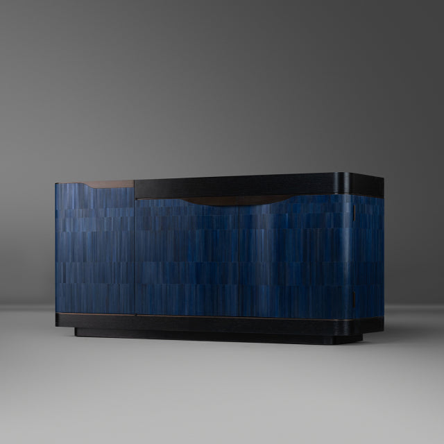 Estribor Drinks Cabinet, 3-door l Deep Blue