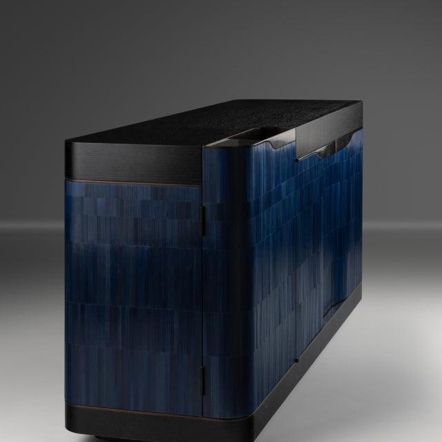 Estribor Drinks Cabinet, 3-door l Deep Blue