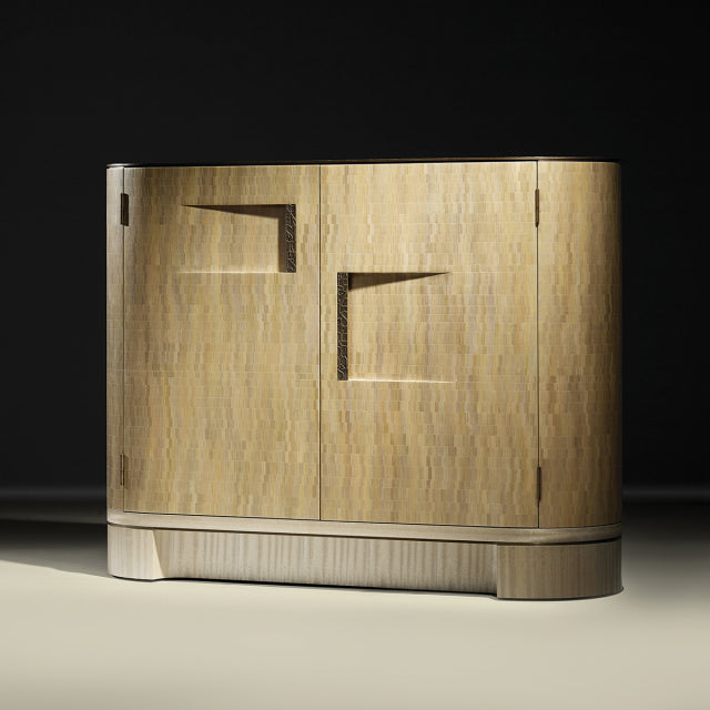 Casque Bar Cabinet - Burnished Metals Havana