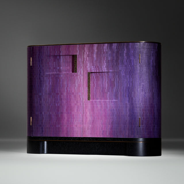 Casque Bar Cabinet - Amethyst Ombre Havana