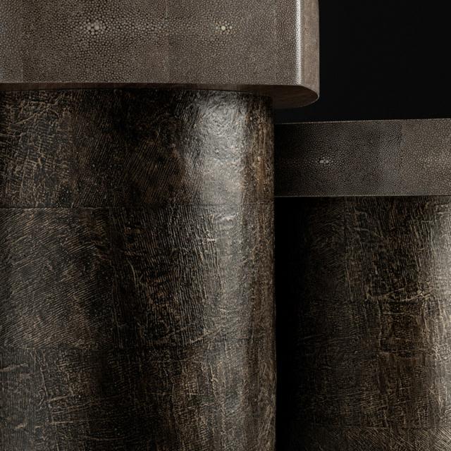 Tor Side Table, Tall - Umber Verdigree