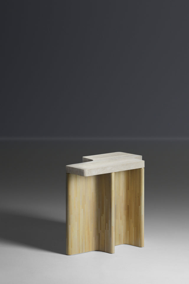 Ondas Side Tables - Burnished Metals Straw, Low