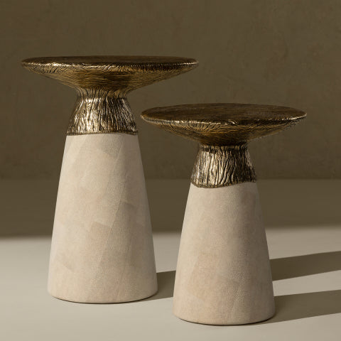 Vermeil Side Table, Tall