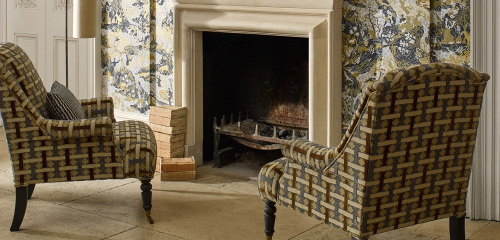 Diamond Check - Old Gold