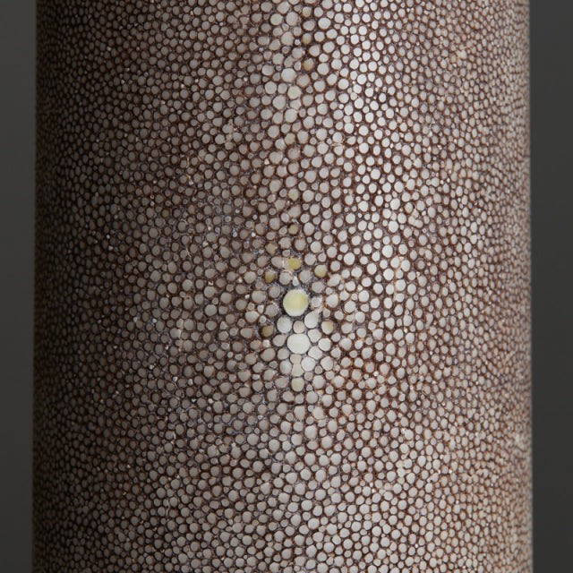 Demi-Monde Floor Lamp Natural Chocolate Shagreen