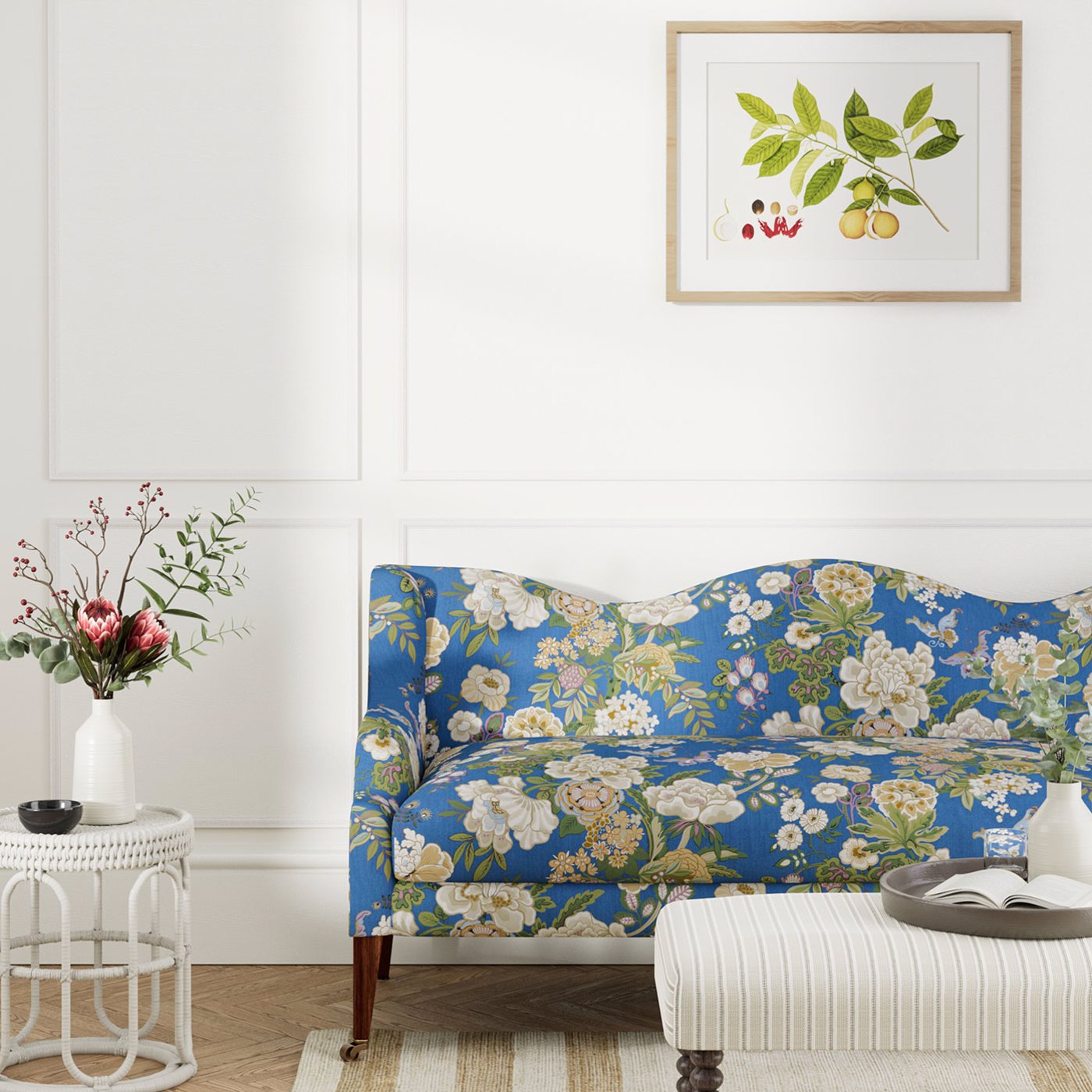 Emperor Peony - Herbal Blue / Amber