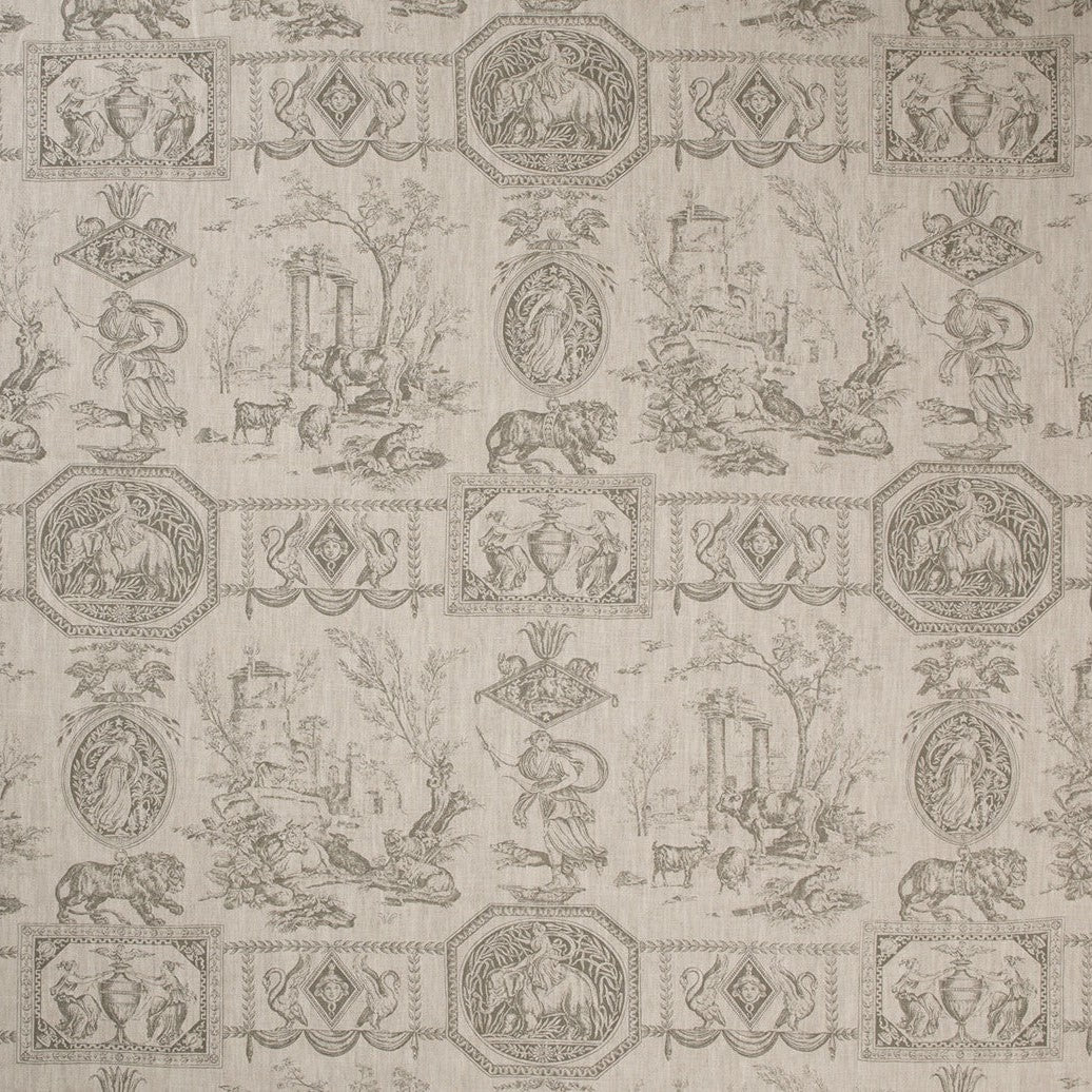 Empire - Taupe on natural linen