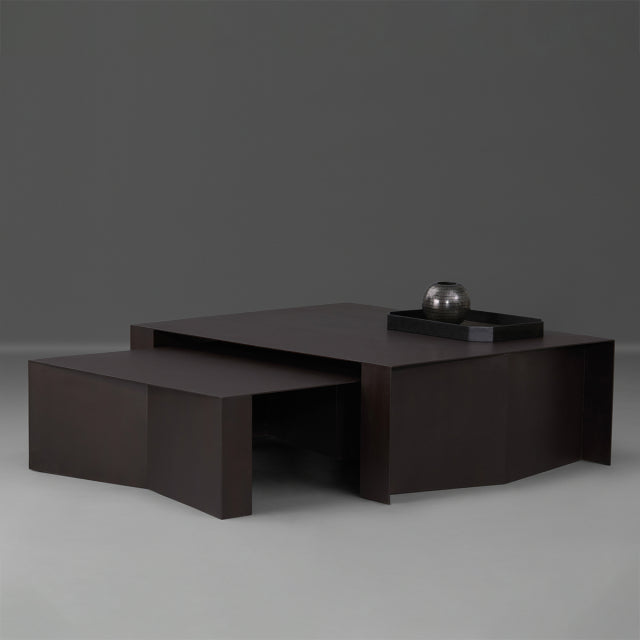 Etched Twin Coffee Table, Large