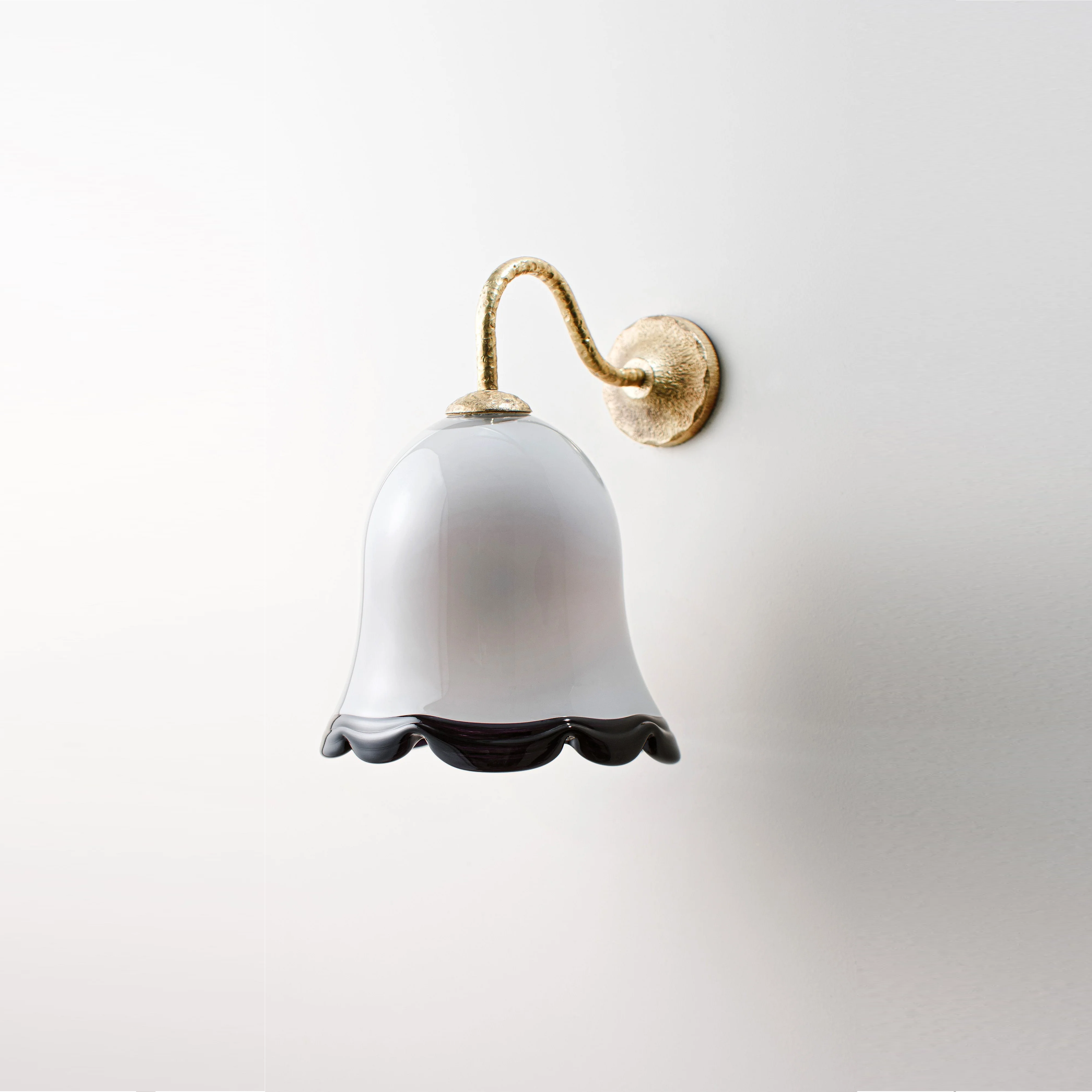 Evelyn Wall Light - Cloud Grey with Old Gold