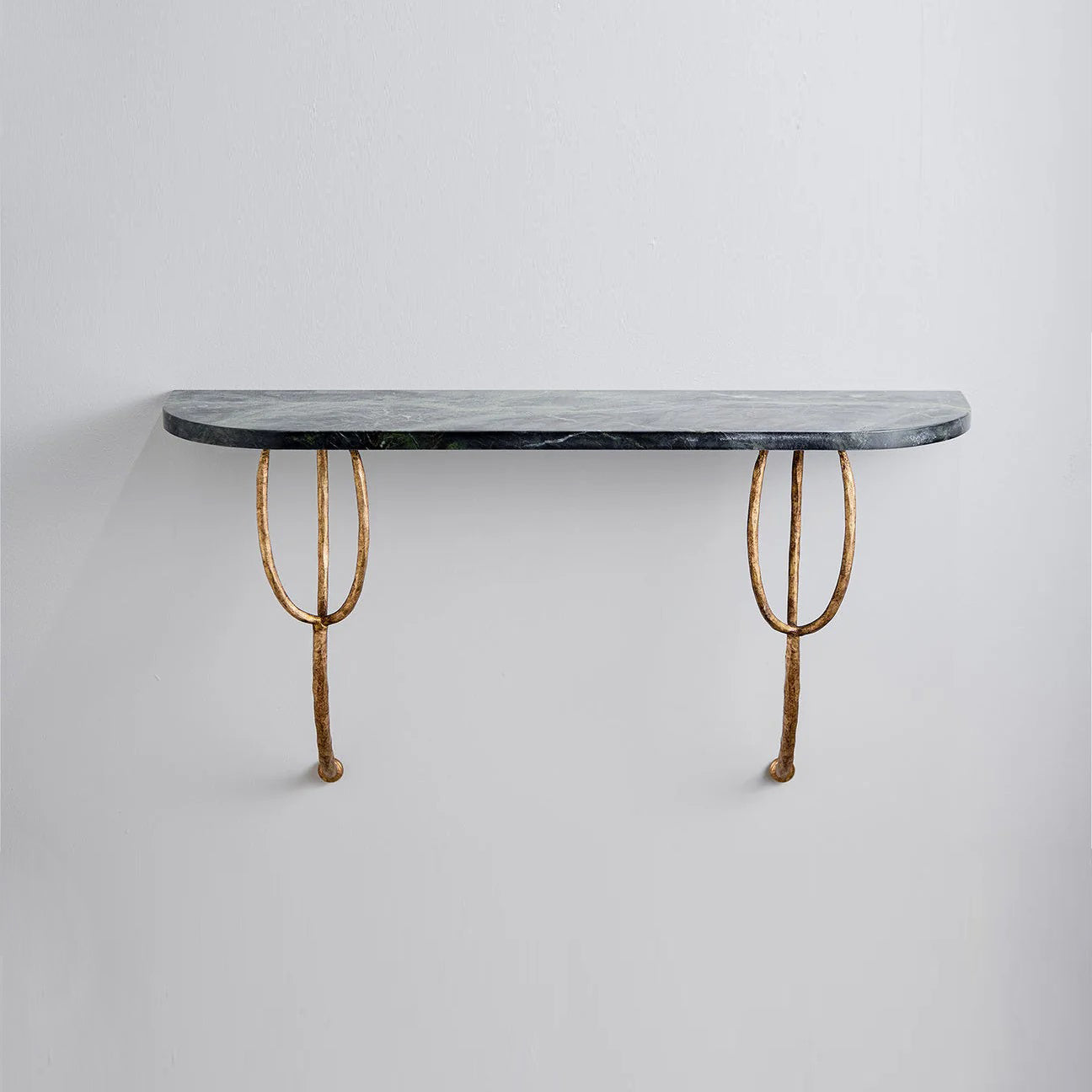 Logan Wall Mount Console Mini - Flynn Gold with Verde Fantastico