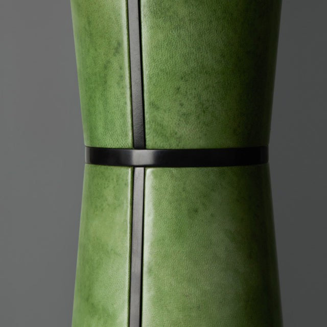 Maluku Table Lamp - Leaf Green Parchment