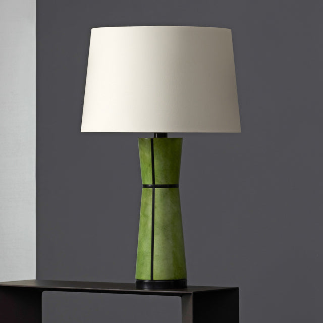 Maluku Table Lamp - Leaf Green Parchment