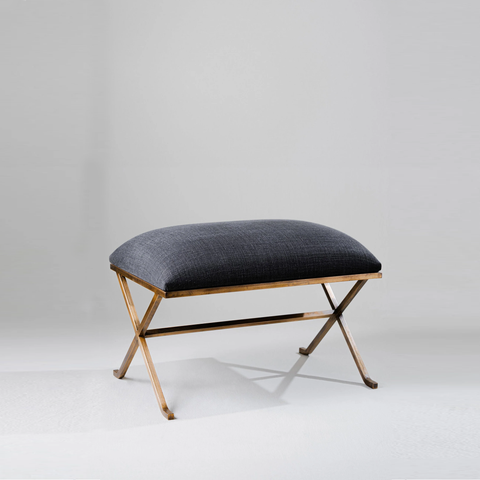 Otto Stool - Vintage Brass with Seat Pad
