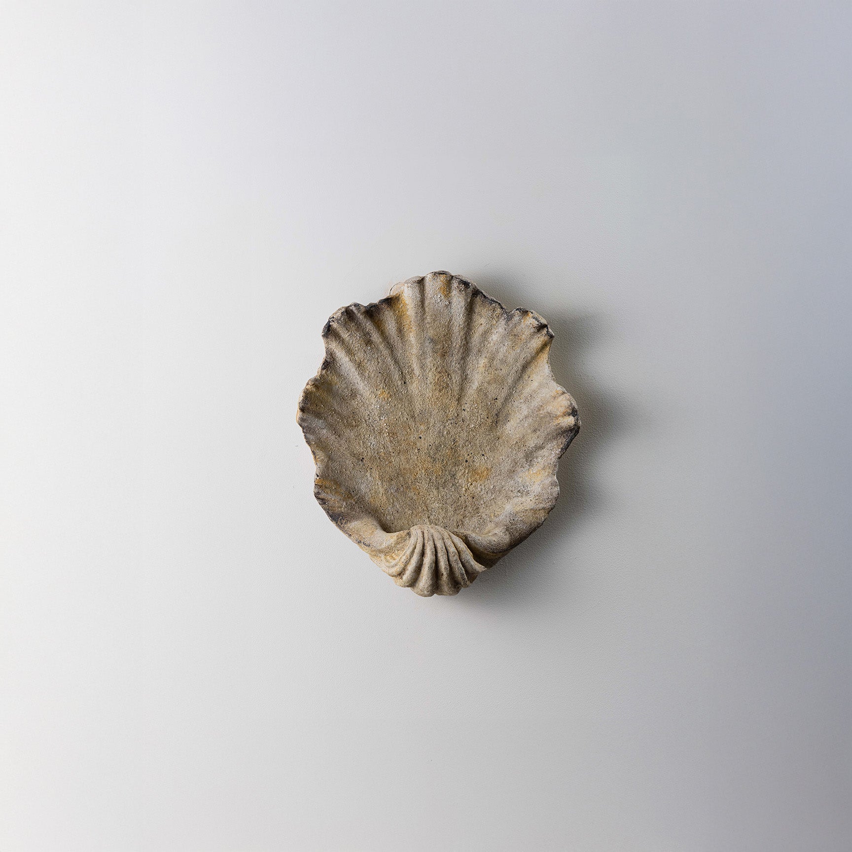 Scallop Wall Light Small - Burnt Stone