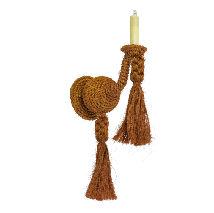 Single Light Rope Sconce