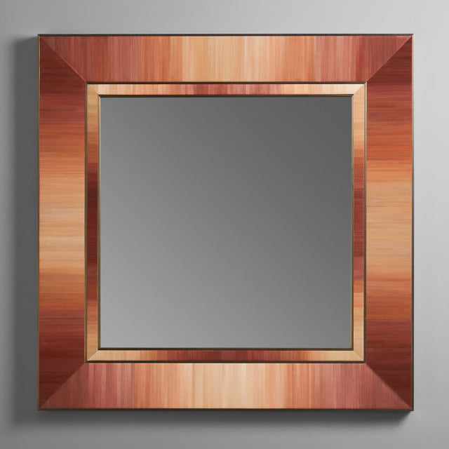 Volta Mirror, Burnt Orange Straw