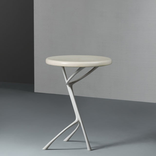 Wishbone Side Table - Ivory Parchment