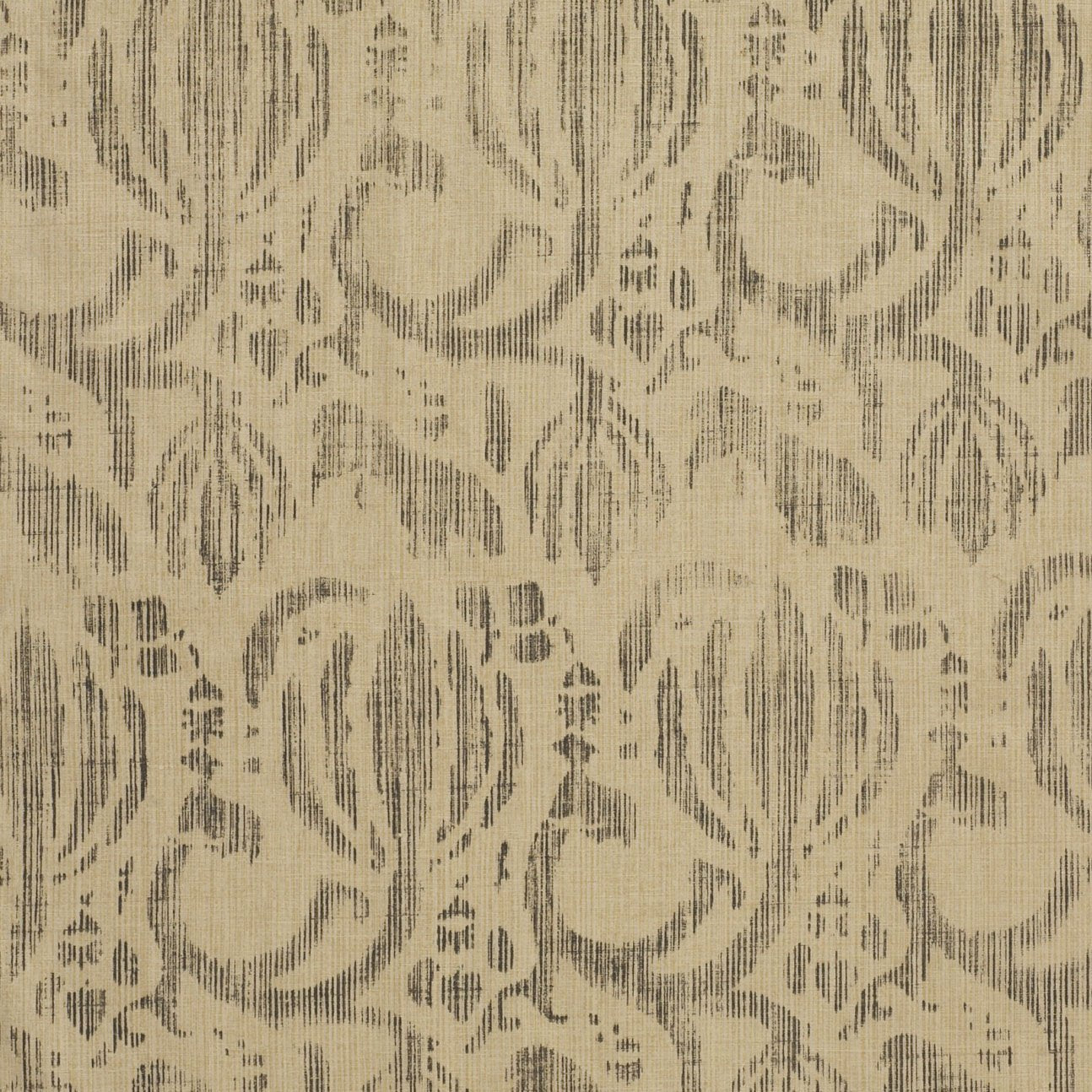 Fleurette - Charcoal on Wheat