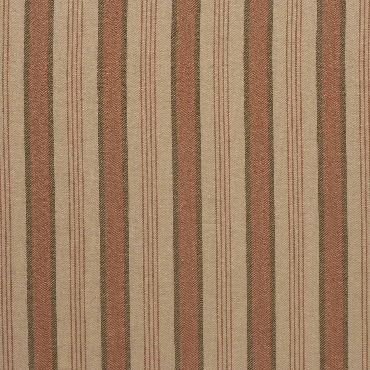 Wellington Stripe - Salmon / Olive