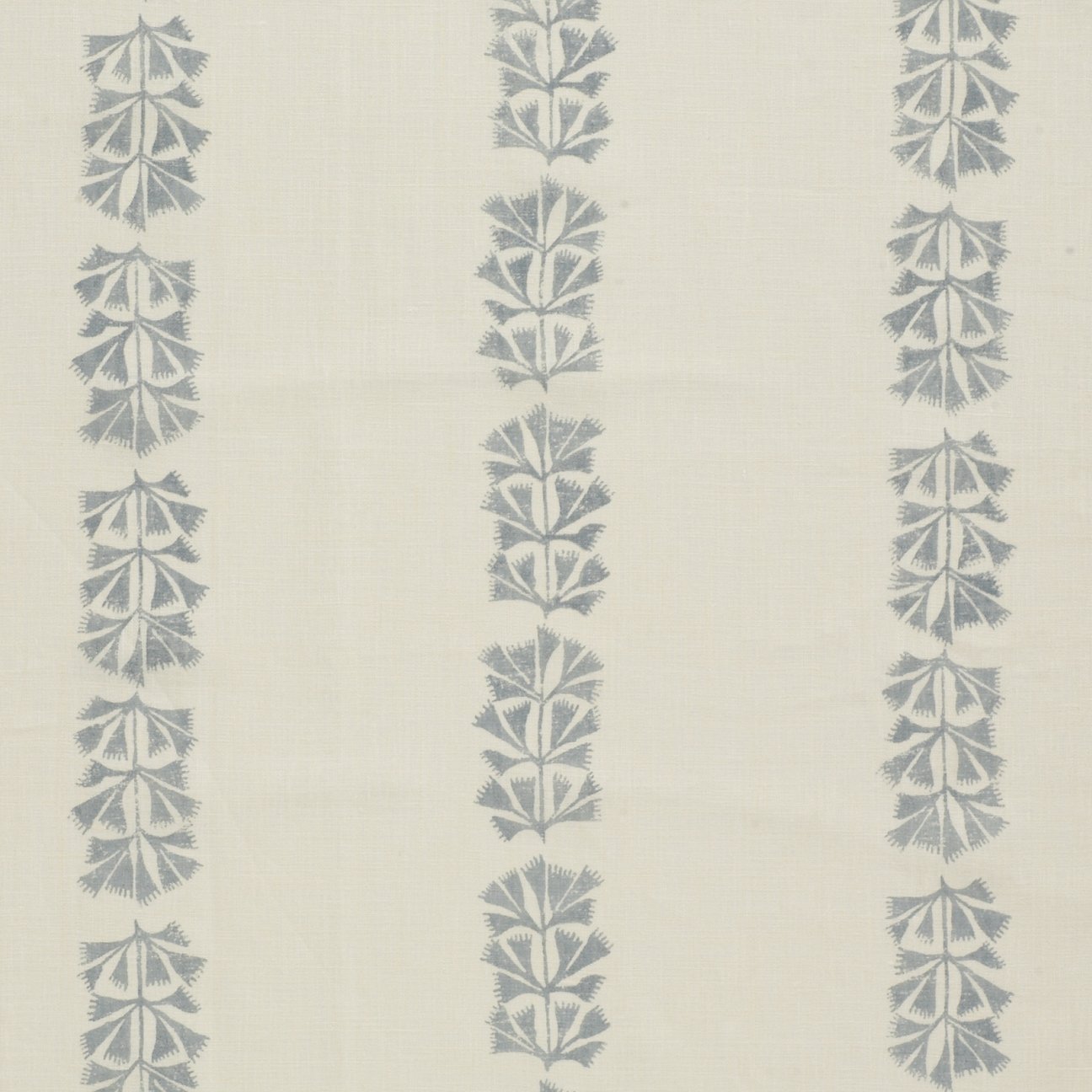 Sea Leaves - Slate Blue on Natural