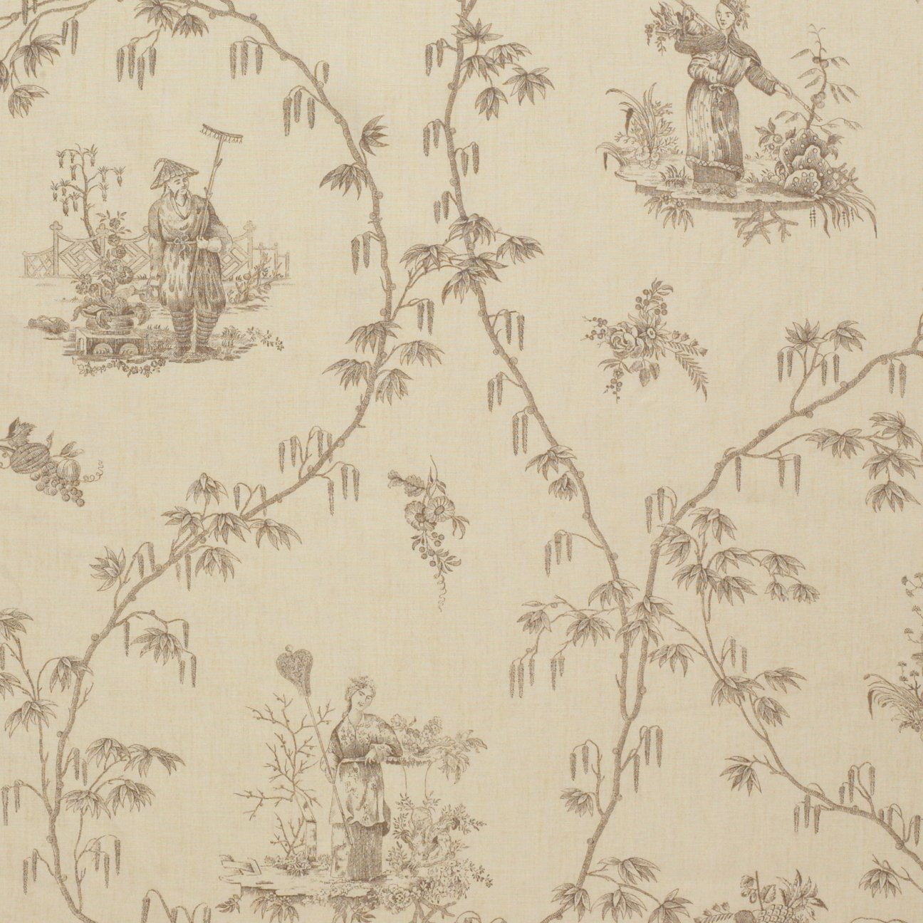 Wisteria - Charcoal / Wheat