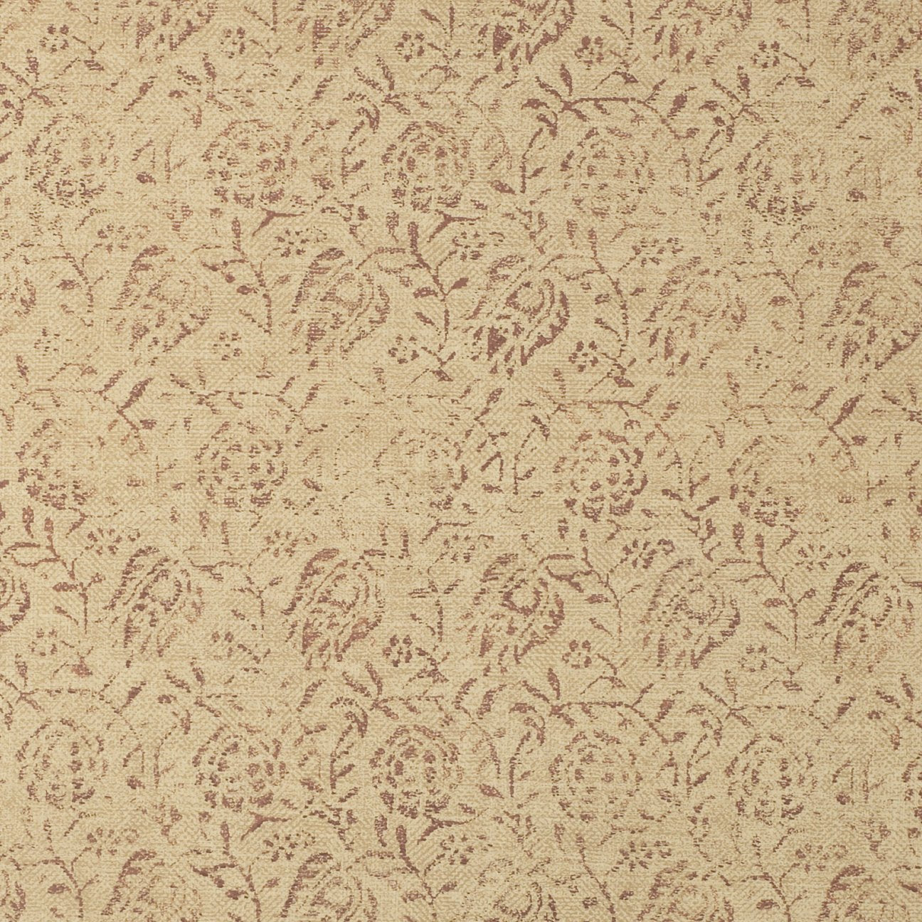 Calais - Wine on Wheat Wallcovering