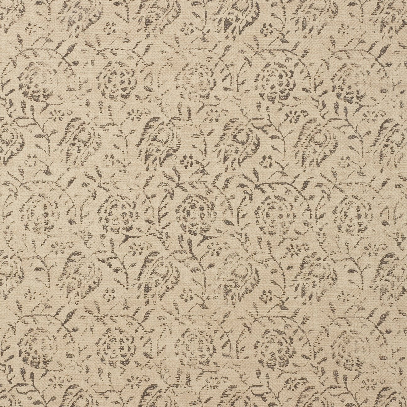 Calais - Charcoal on Wheat Wallcovering