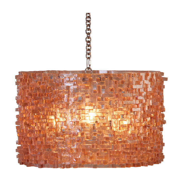 Sculpted  Drum Chandelier