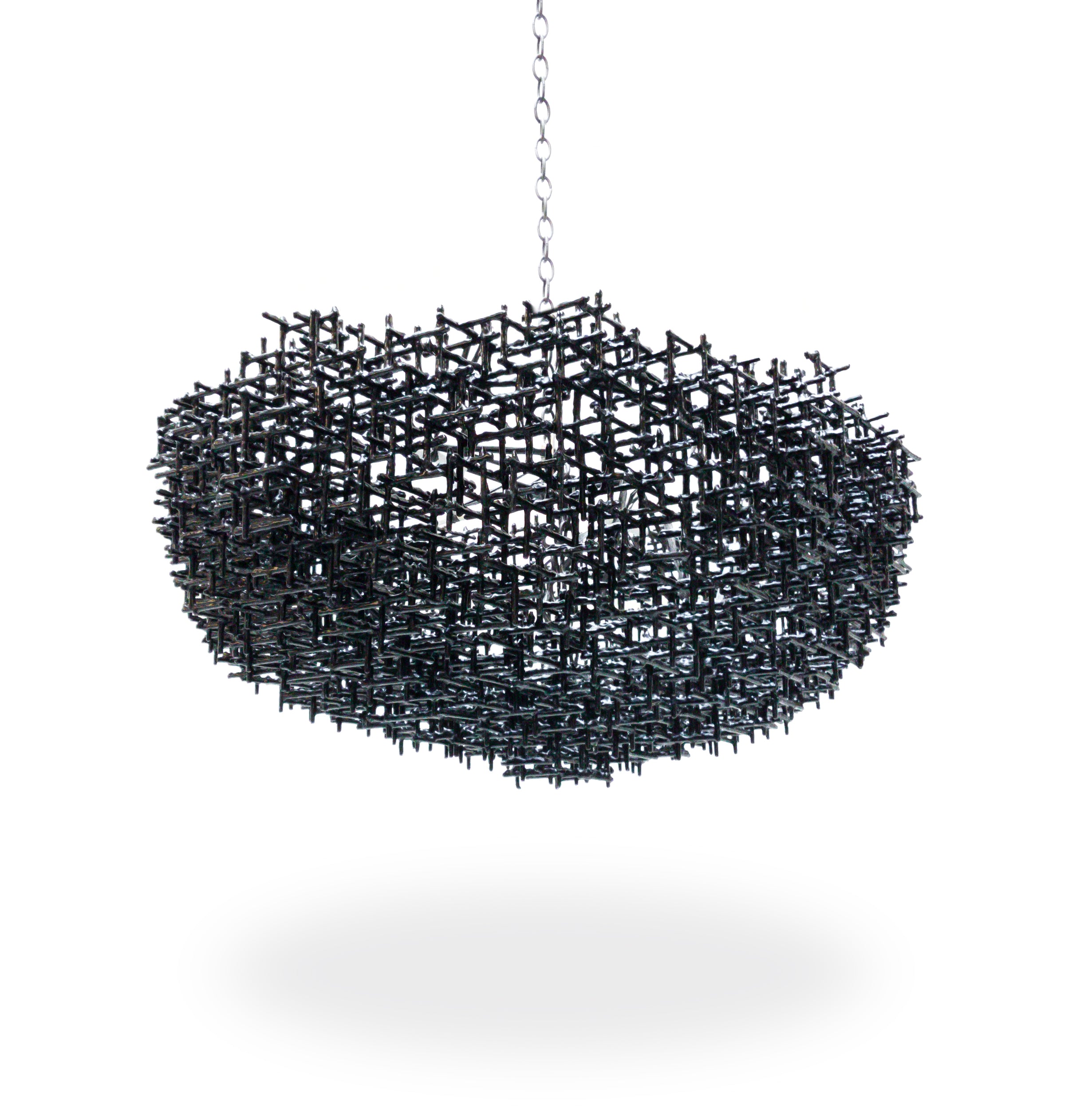 Crosshatch Chandelier - Cloud