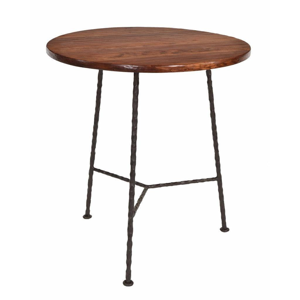 Marc - Side Table Base with Cherry Wood Top