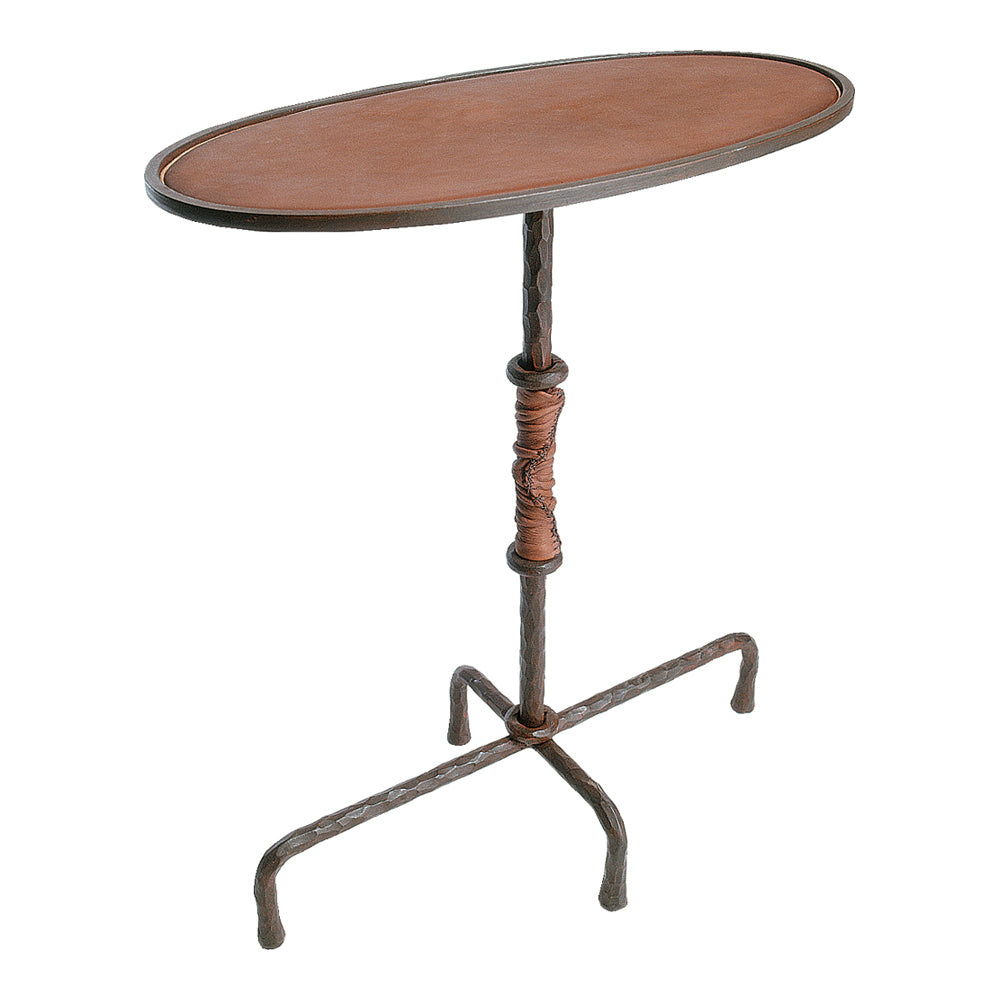 Coco - Accent Table with Leather