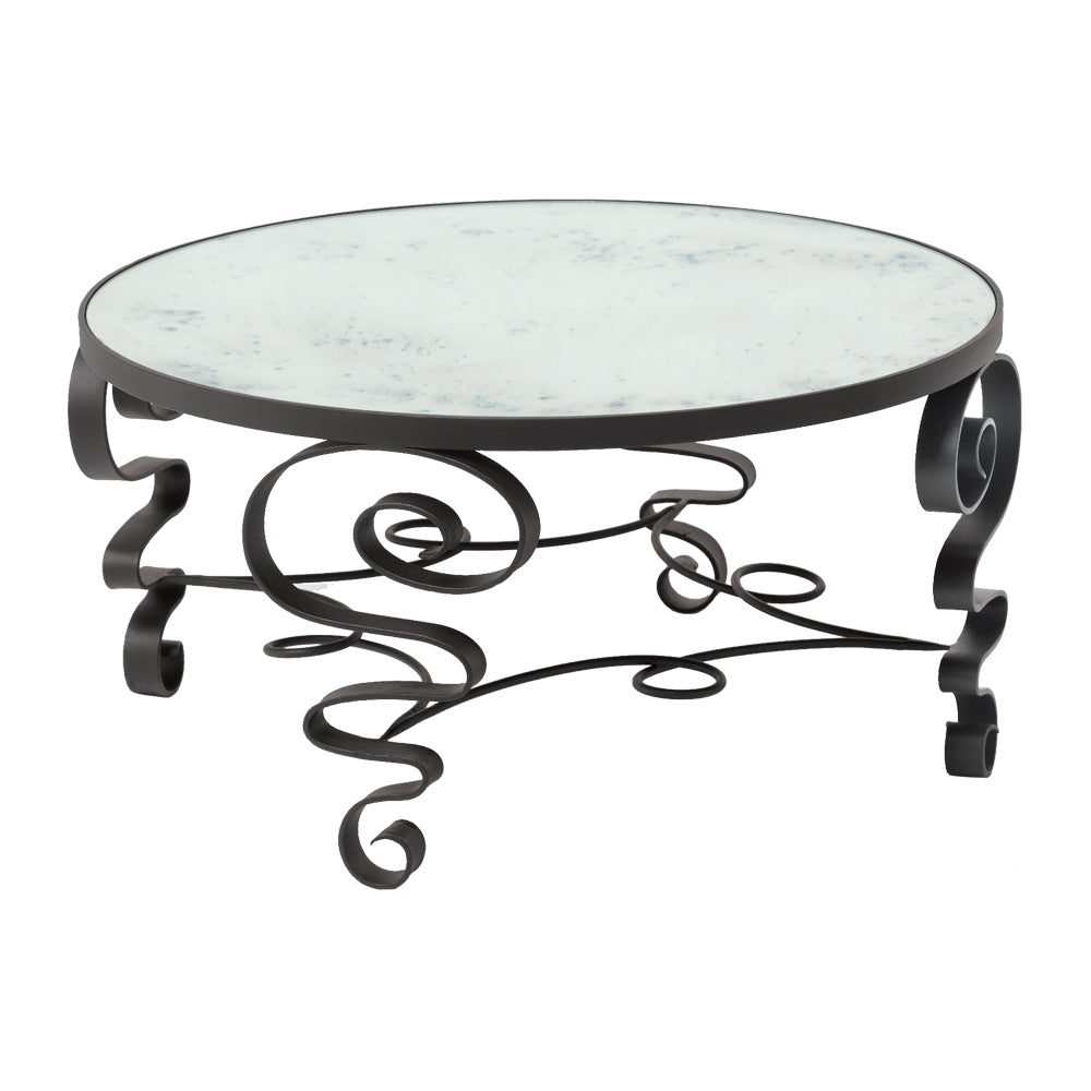 Zane - Coffee Table with Antiqued Mirror Top