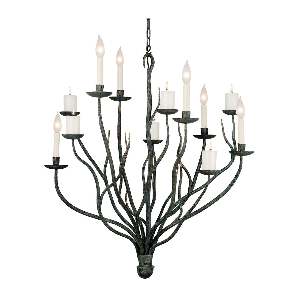 Ondine - 6 Light and 6 Candle Chandelier