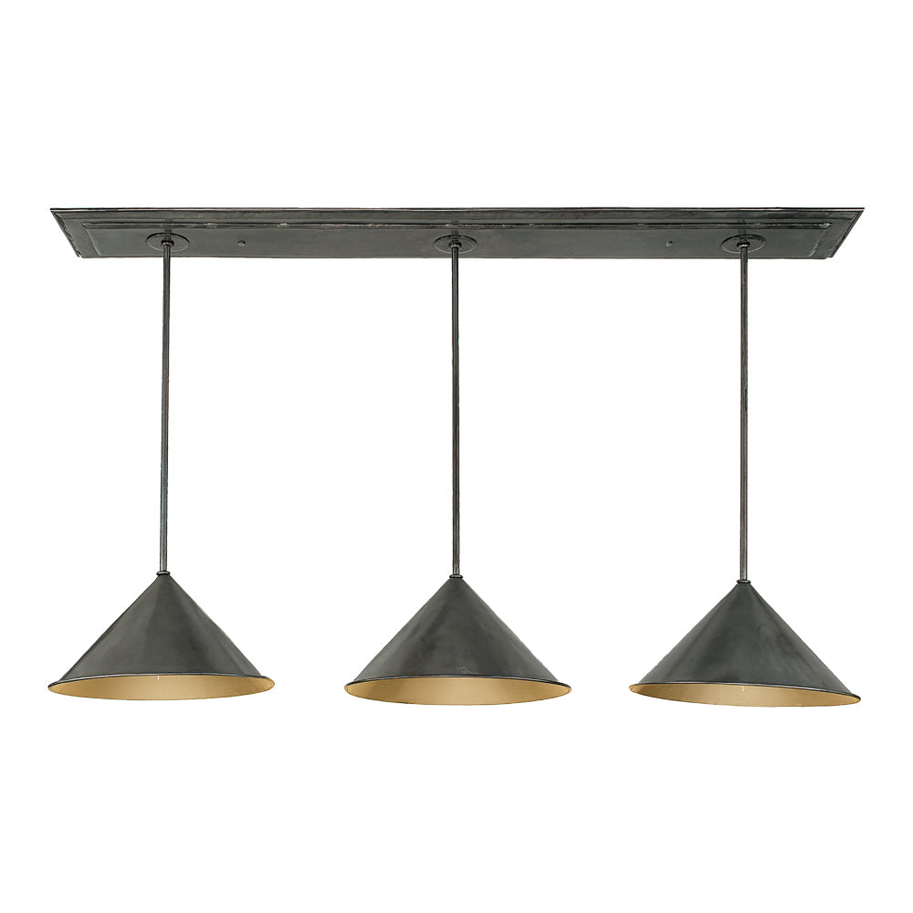 Jaimie - 3 Pendants with  Canopy