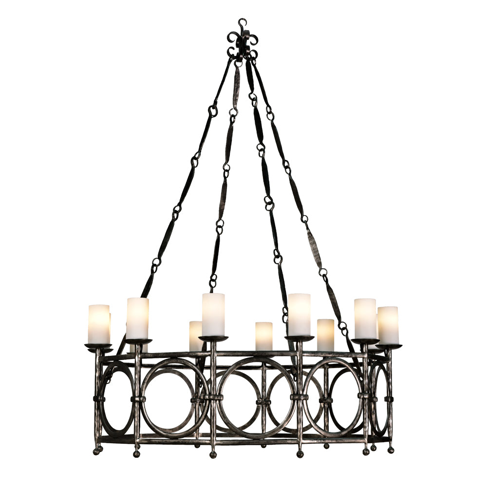 Cleo - 12 Light Chandelier with Resin Cylinders