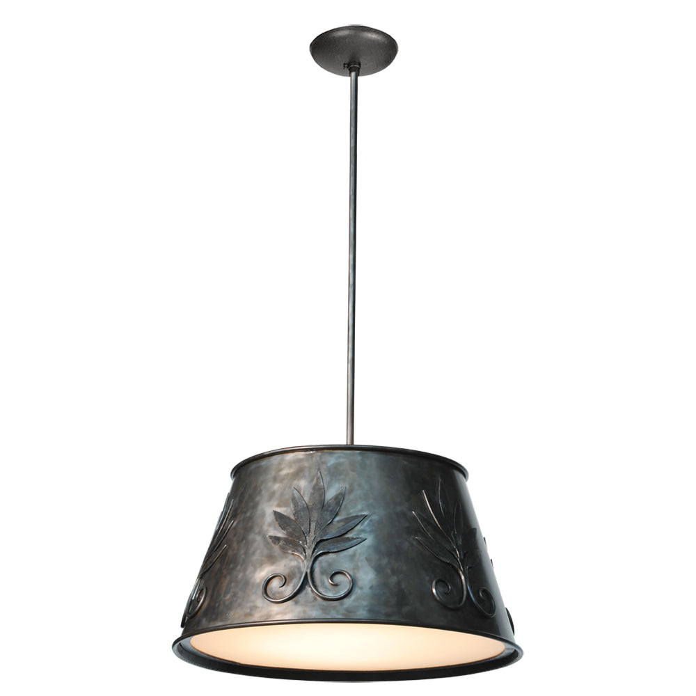 Rosalie - 4 Light Tole Shade Pendant with Diffuser
