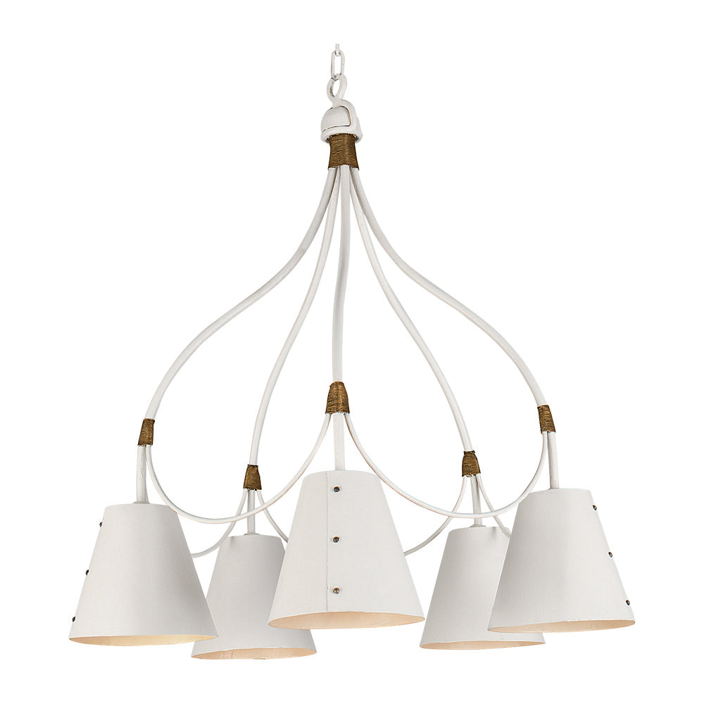 Emma - 5 Light Pendant with Tole Shades