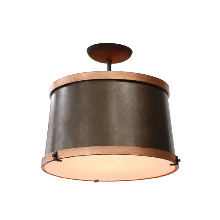 Blake - 4 Light Tole Shade Pendant with Diffuser